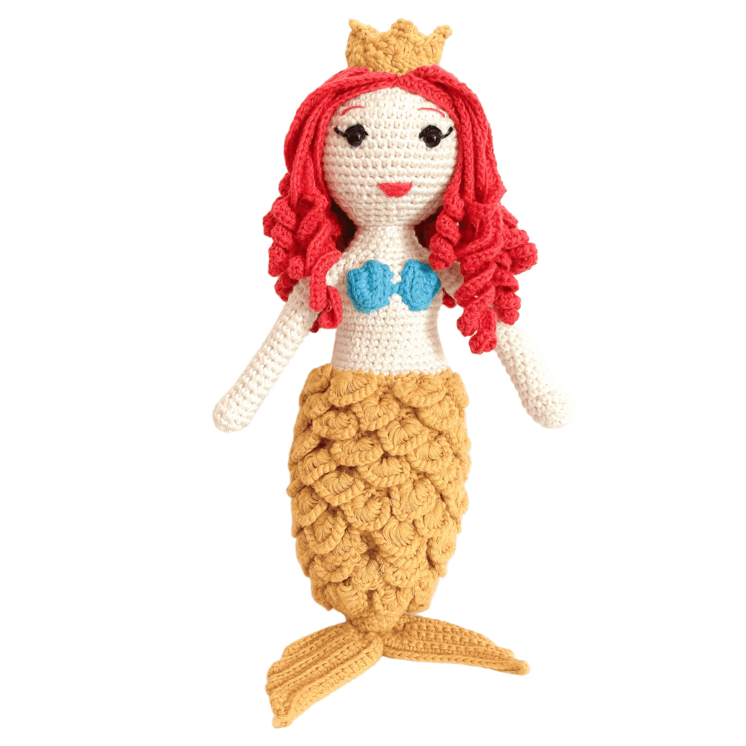 bebemoss.com doll Azalea the Mermaid handmade by moms  gifts with purpose