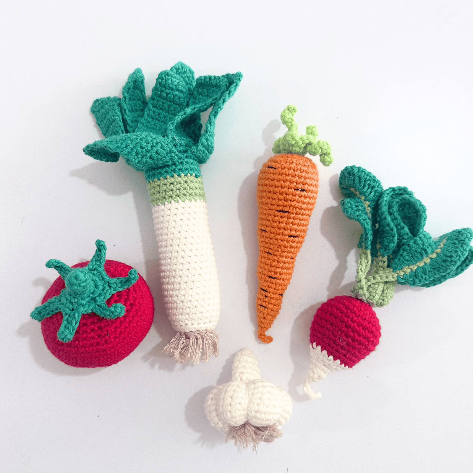 bebemoss.com Educational Toy Know Your Veggies – Organic Crochet Play Set handmade by moms gifts with purpose