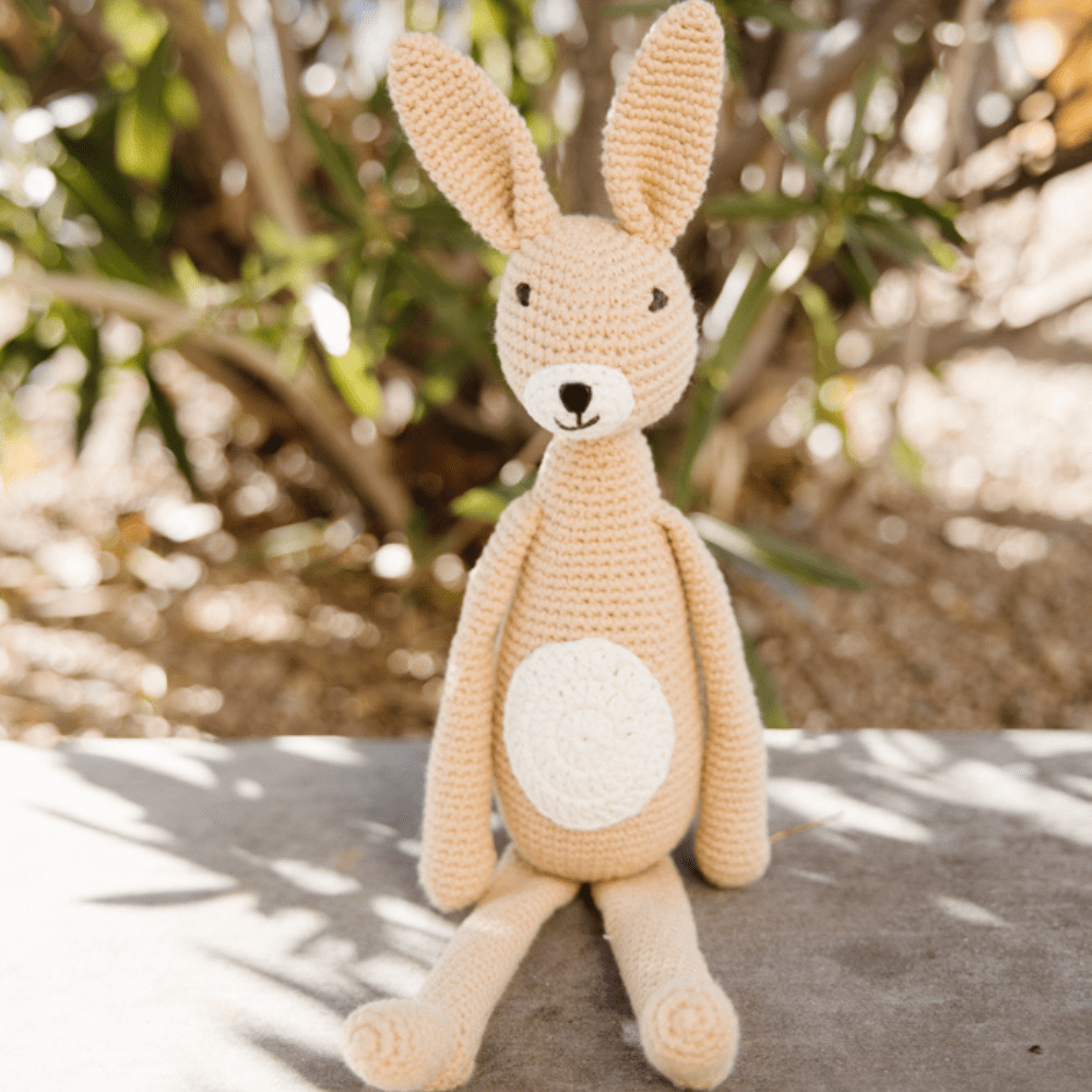 bebemoss.com stuffed animal Nino the Bunny handmade by moms gifts with purpose
