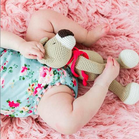 bebemoss.com stuffed animal Atty the bear - beige handmade by moms gifts with purpose