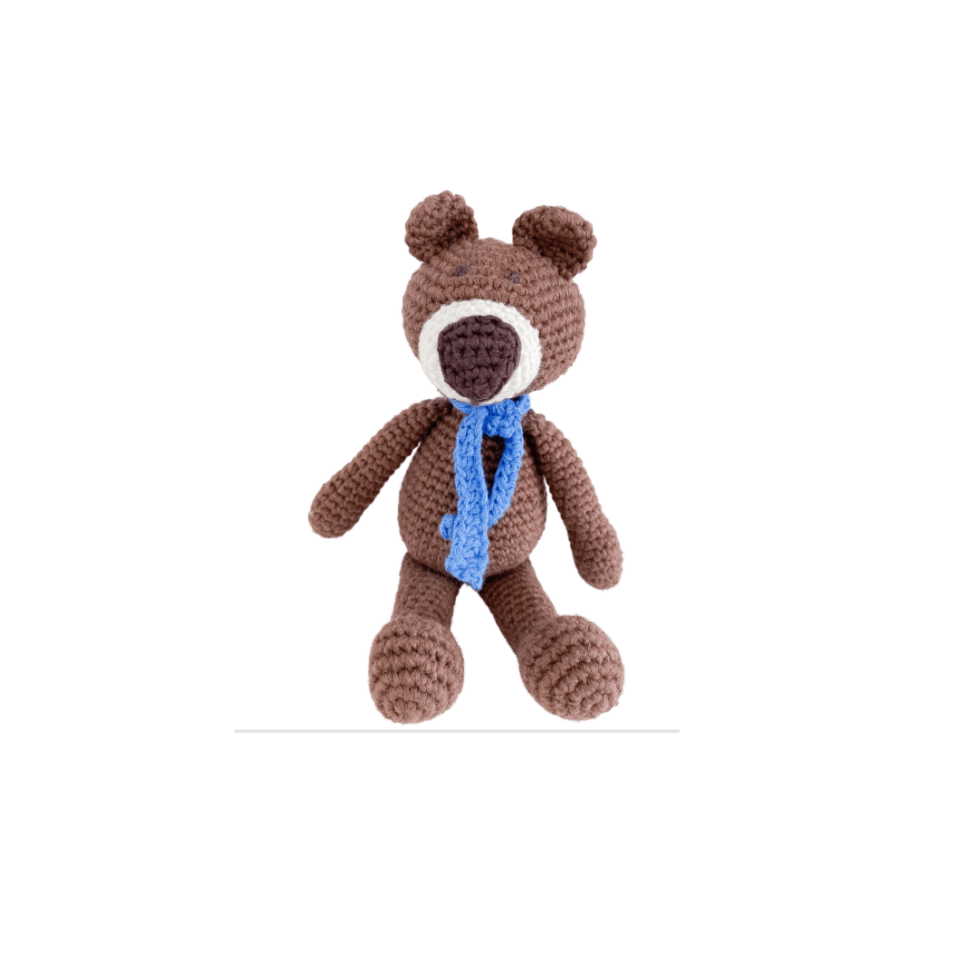 bebemoss.com stuffed animal Atty the bear - brown mini handmade by moms  gifts with purpose