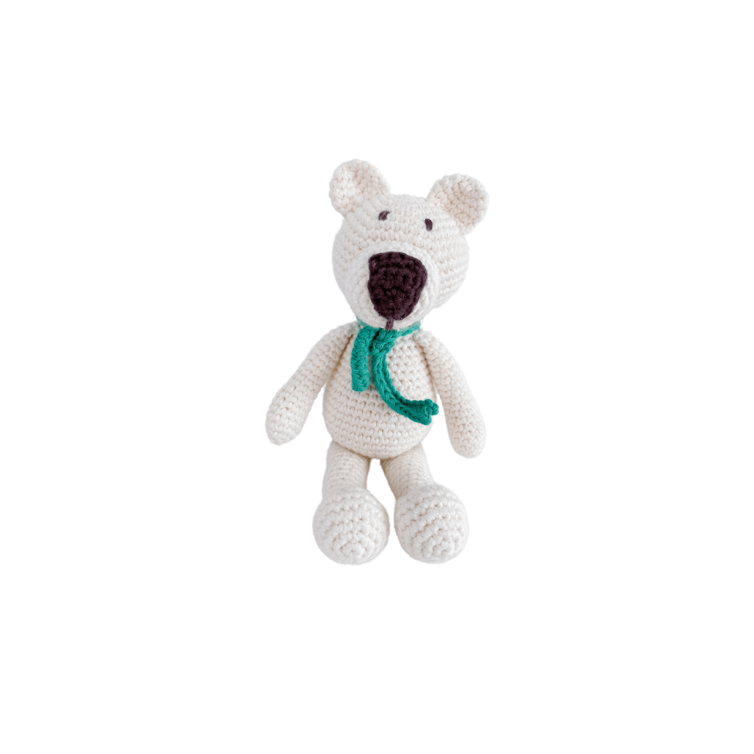 bebemoss.com stuffed animal Atty the bear - cream mini handmade by moms  gifts with purpose