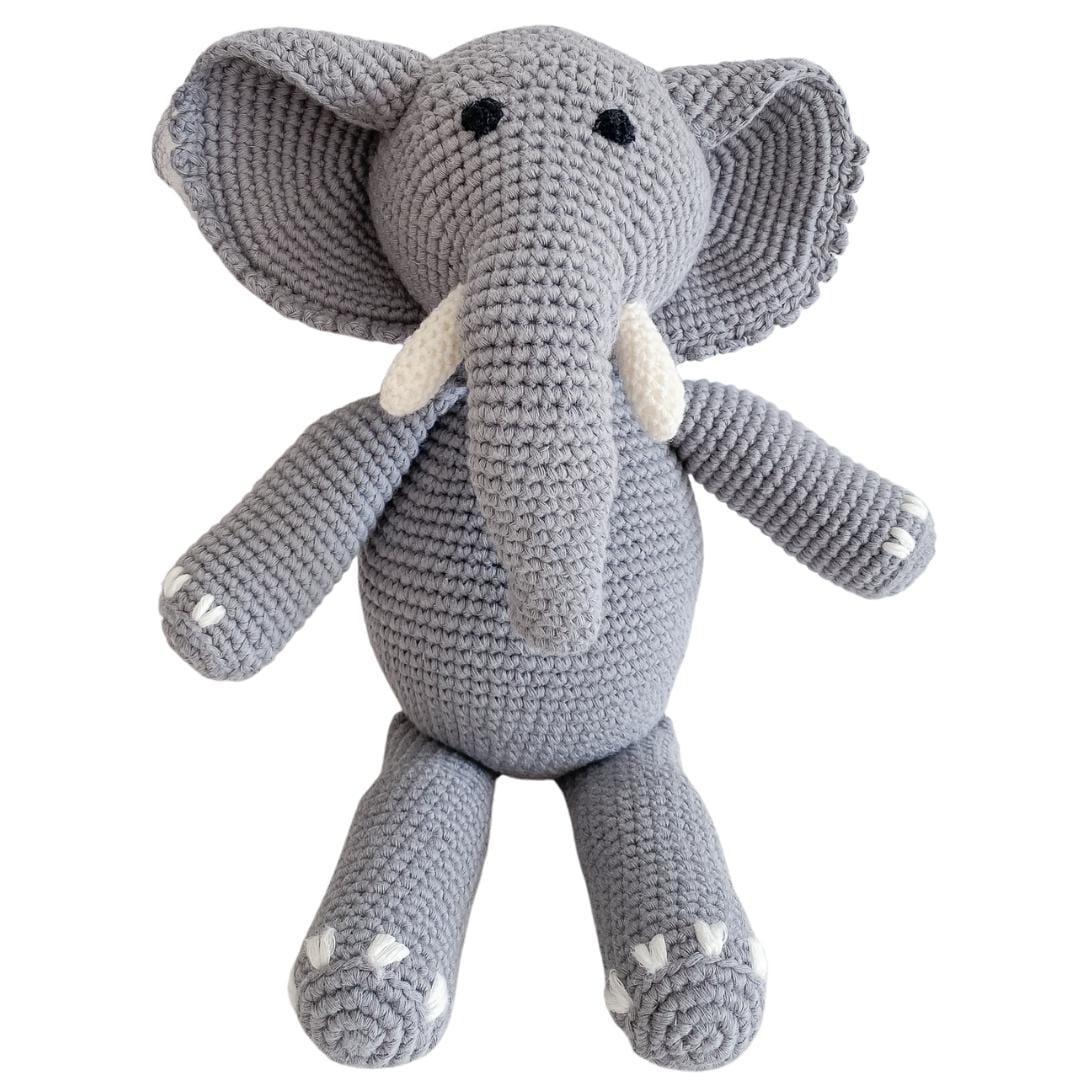 bebemoss.com stuffed animal Barry the elephant handmade by moms  gifts with purpose