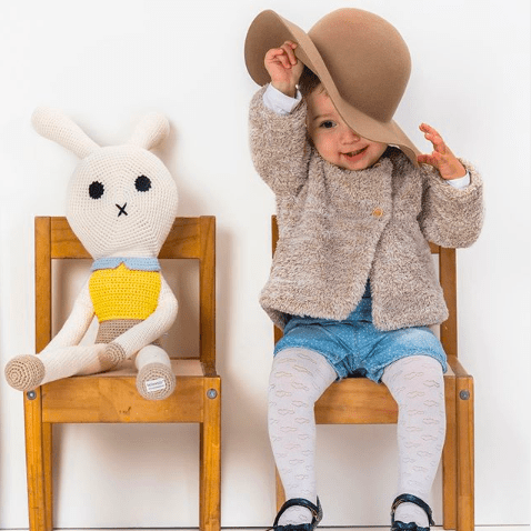 bebemoss.com toy Big friend rabbit handmade by moms gifts with purpose