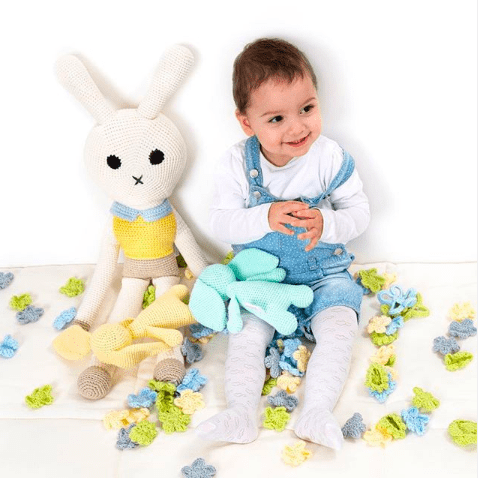 bebemoss.com toy Big friend rabbit handmade by moms gifts with purpose