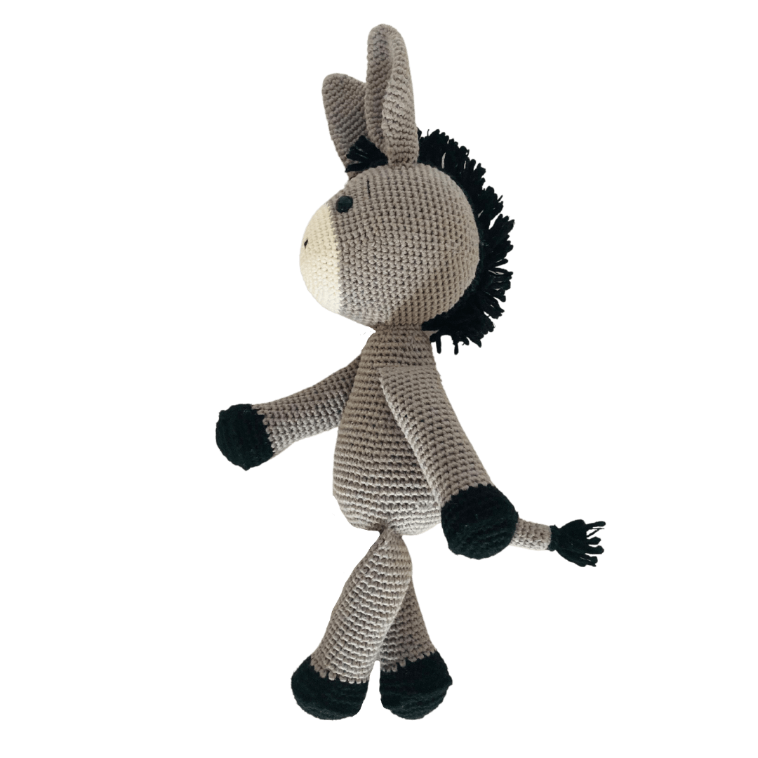 bebemoss.com toy Dawn the donkey handmade by moms gifts with purpose