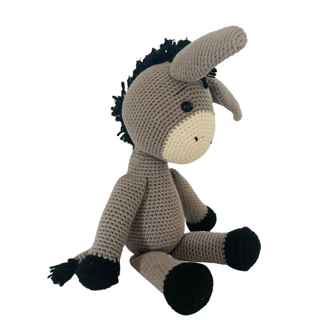 bebemoss.com toy Dawn the donkey handmade by moms gifts with purpose