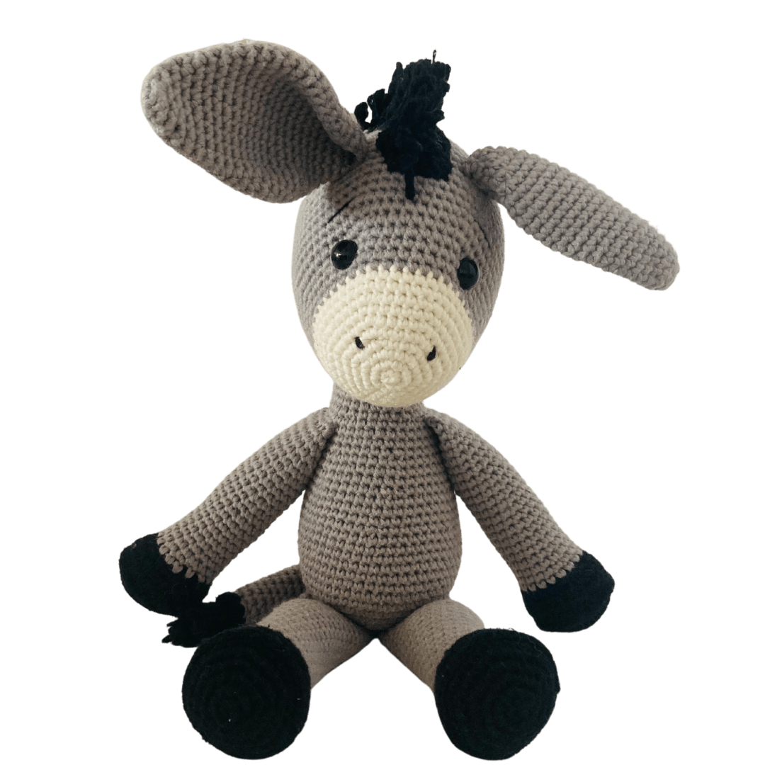 bebemoss.com toy Dawn the donkey handmade by moms gifts with purpose