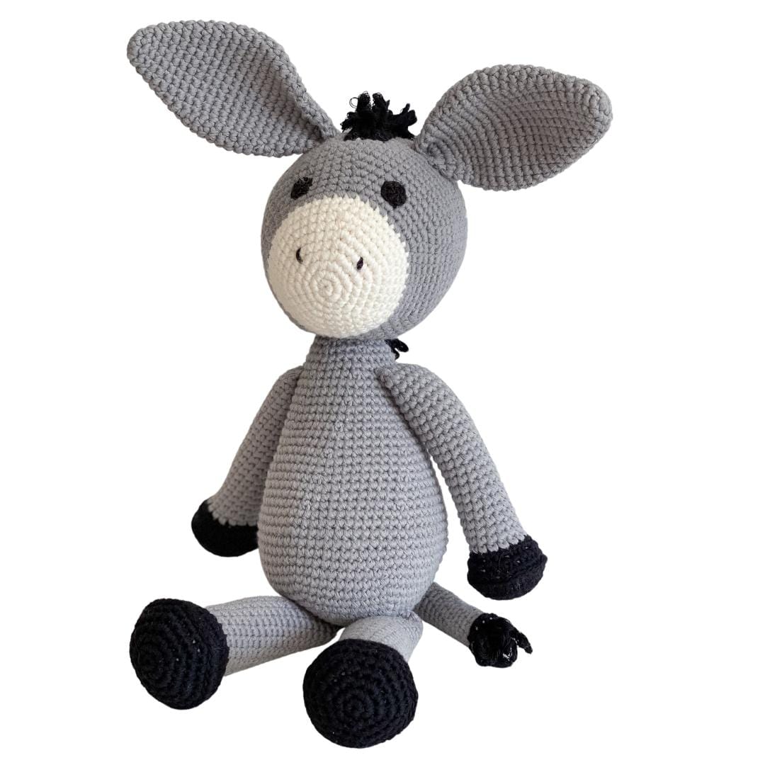 bebemoss.com toy Dawn the donkey handmade by moms gifts with purpose