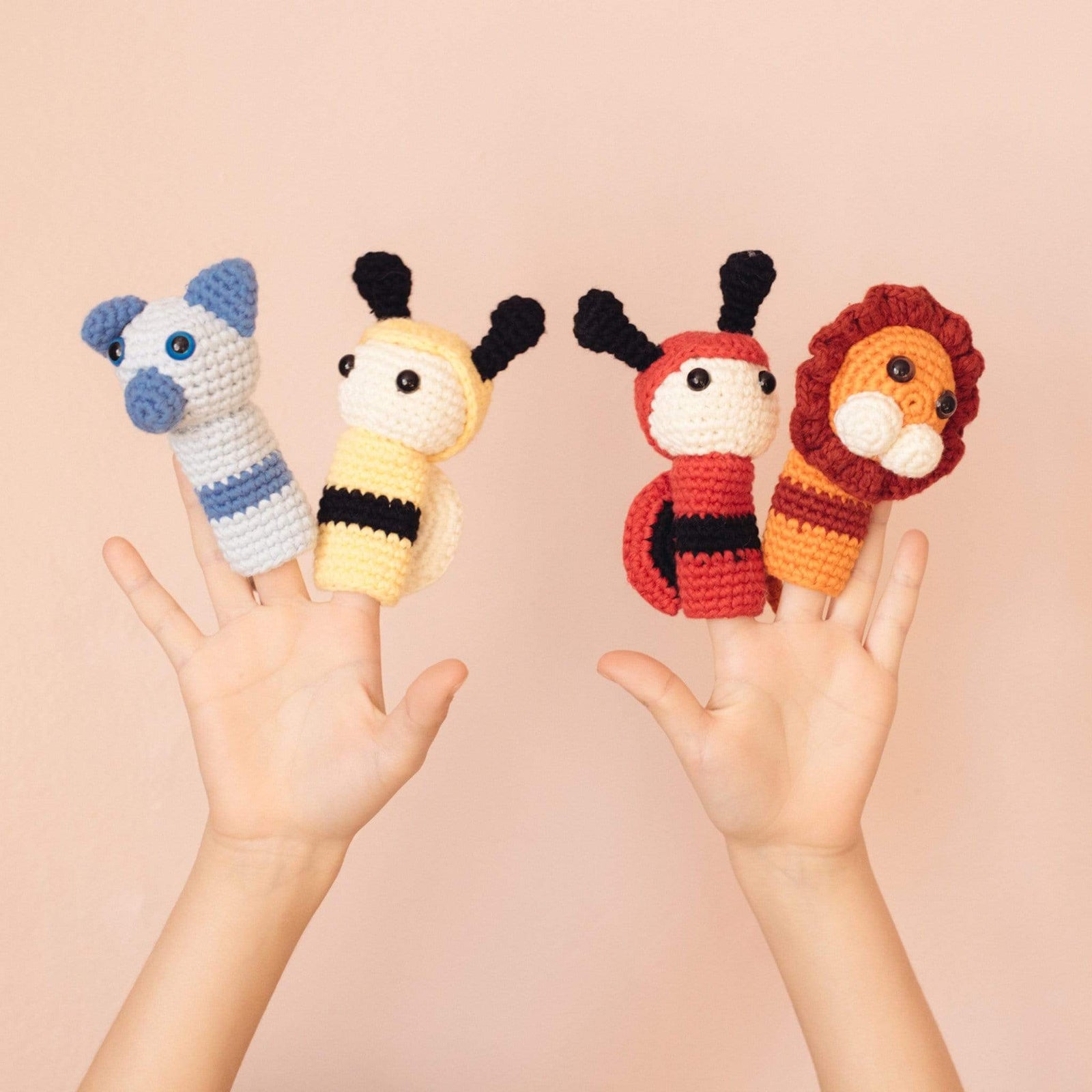 bebemoss.com toy Finger puppet set handmade by moms gifts with purpose