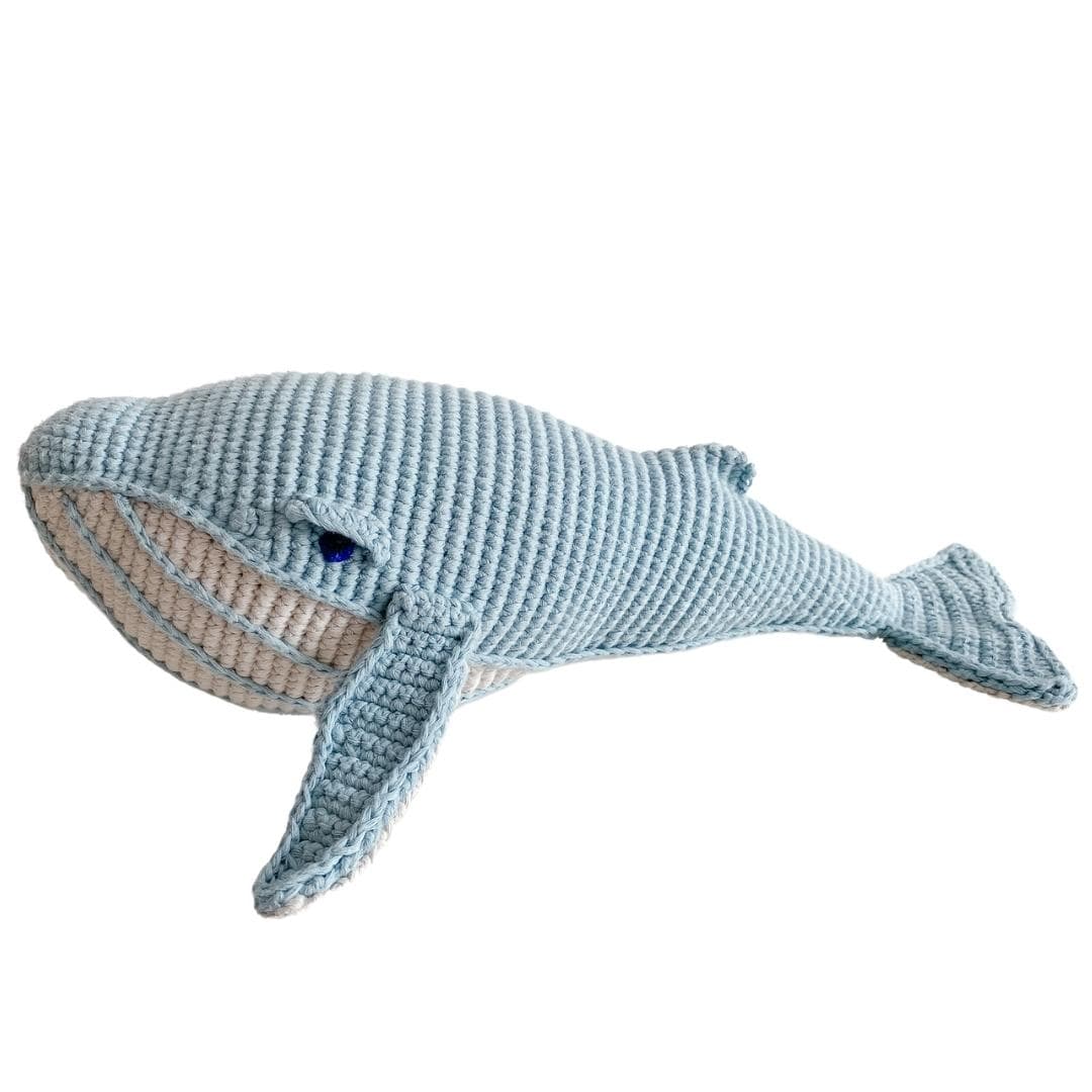 bebemoss.com toy Orlando the Whale- teal handmade by moms  gifts with purpose