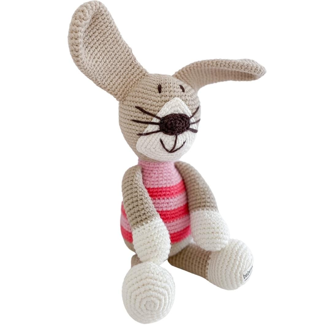 bebemoss.com stuffed animal Petra the rabbit handmade by moms gifts with purpose
