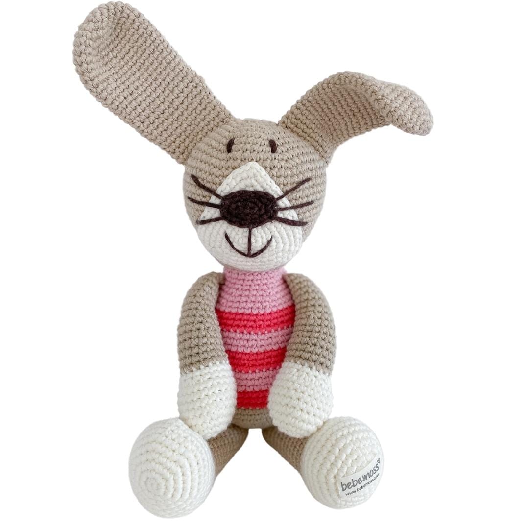 bebemoss.com stuffed animal Petra the rabbit handmade by moms gifts with purpose