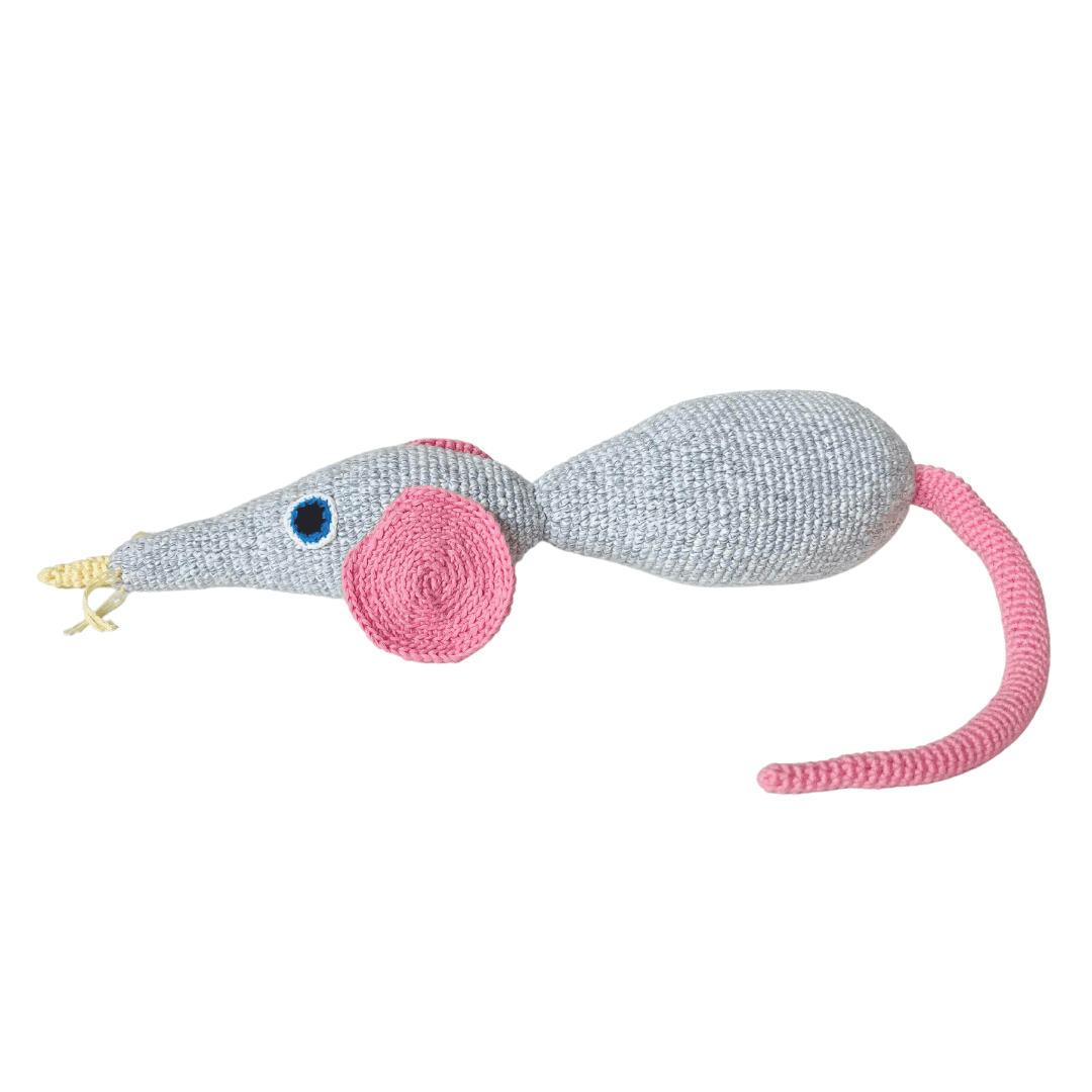 bebemoss.com PRE-ORDER Squeaky the Mouse handmade by moms  gifts with purpose