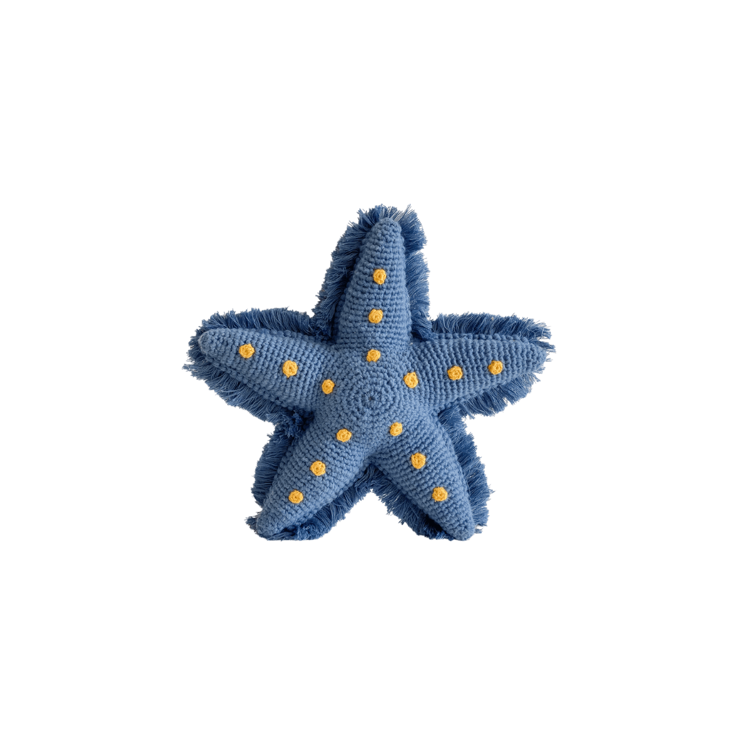 bebemoss.com toy Starfish-blue handmade by moms  gifts with purpose