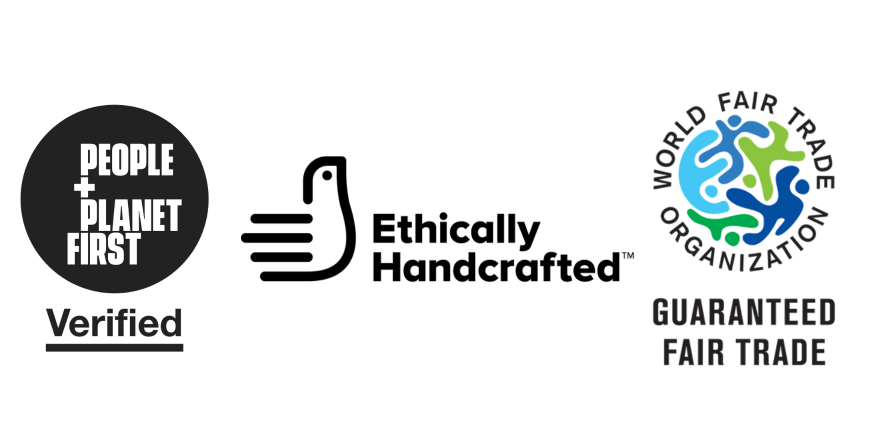 People+Planet First Ethically Handcrafted Seal WFTO Guaranteed Member 