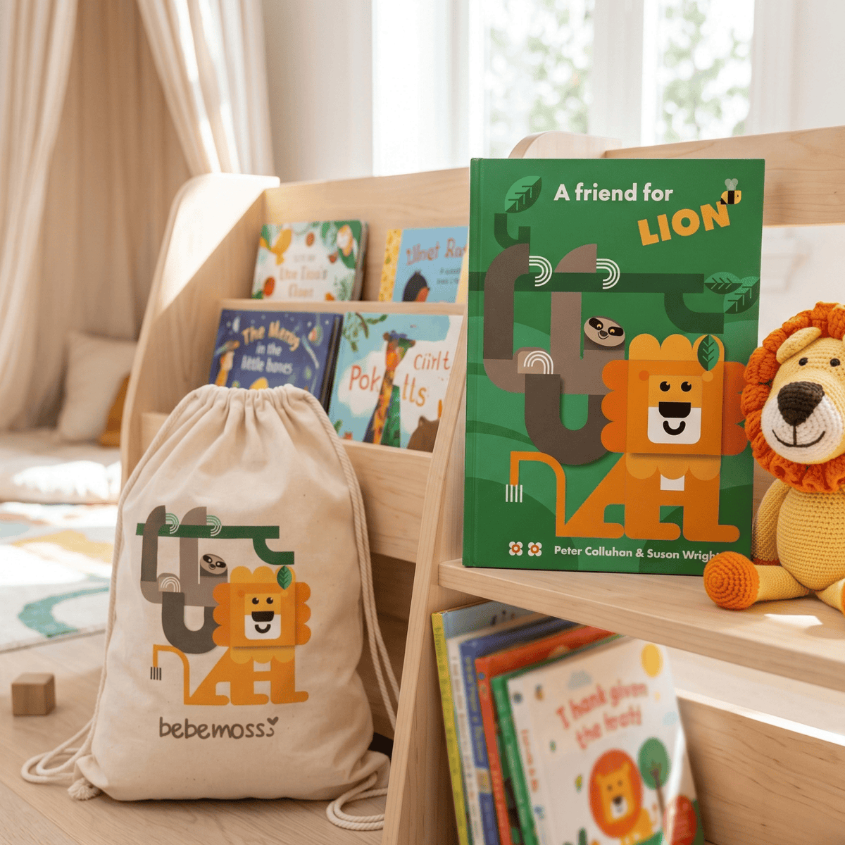 bebemoss.com A Friend for Lion — Deluxe Gift Set handmade by moms  gifts with purpose