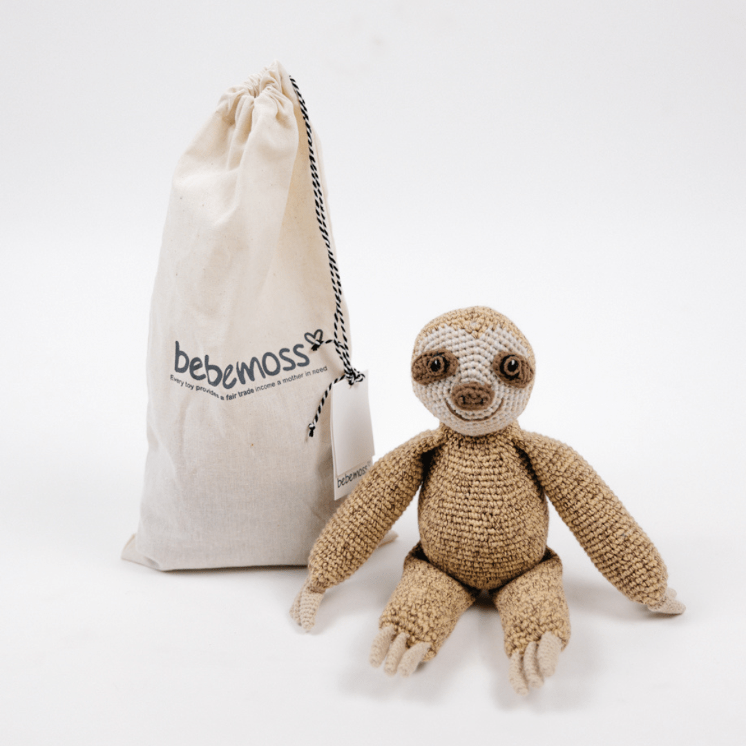 bebemoss.com Ace the sloth handmade by moms  gifts with purpose