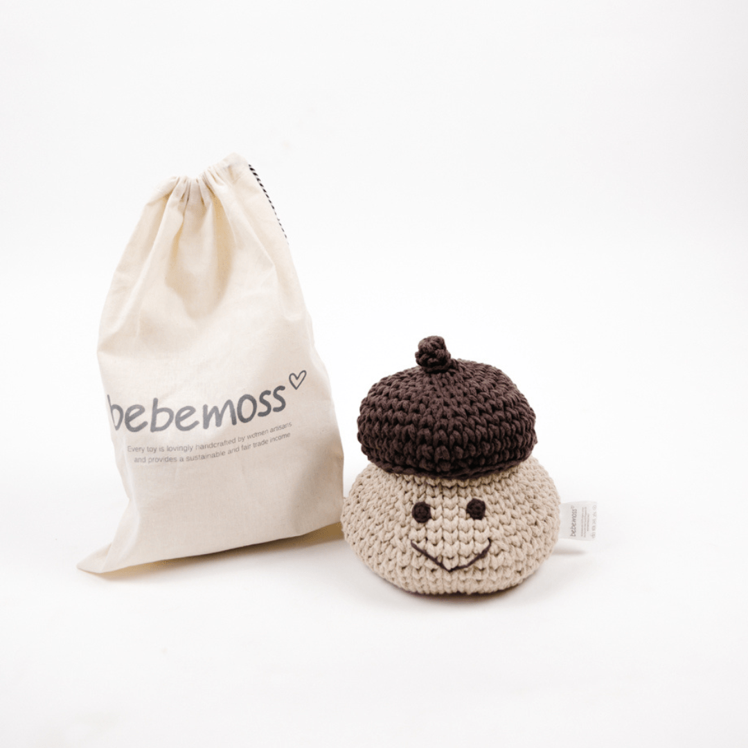 bebemoss.com Acorn Basket handmade by moms  gifts with purpose