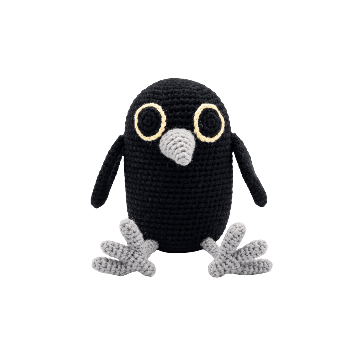 bebemoss.com stuffed animal Aswadoo The Crow handmade by moms  gifts with purpose