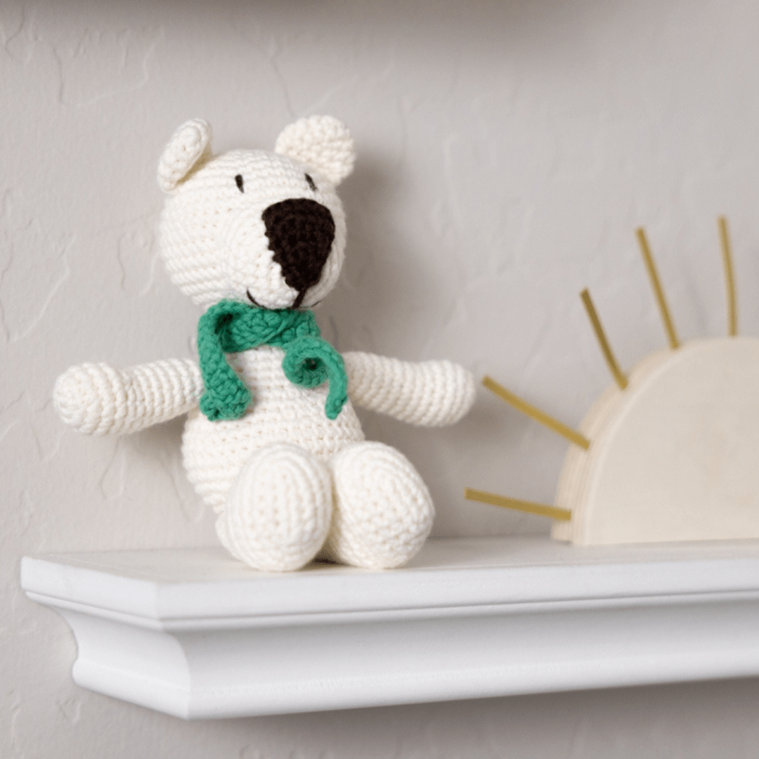 bebemoss.com stuffed animal Atty the bear - cream mini handmade by moms  gifts with purpose