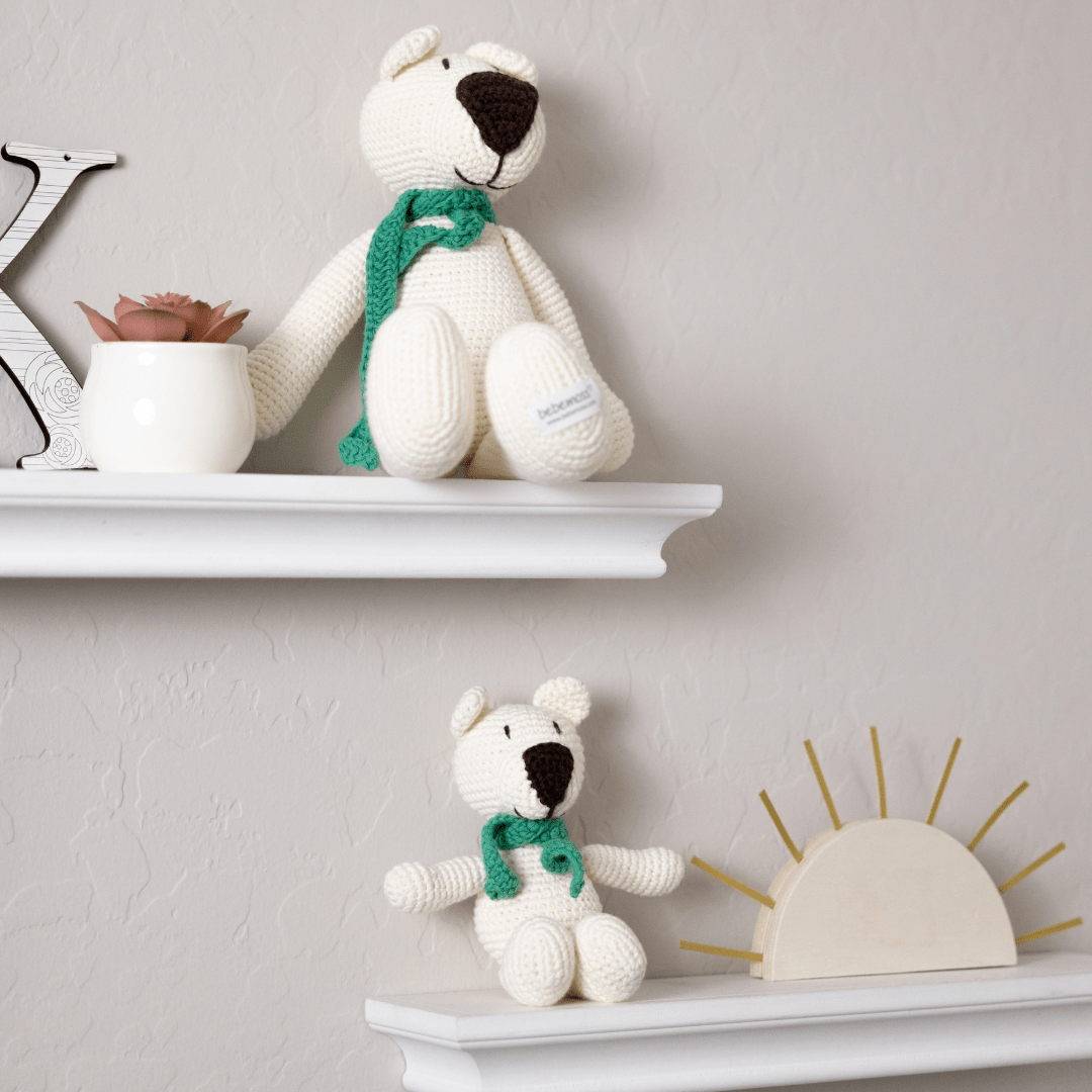 bebemoss.com stuffed animal Atty the bear - cream mini handmade by moms  gifts with purpose