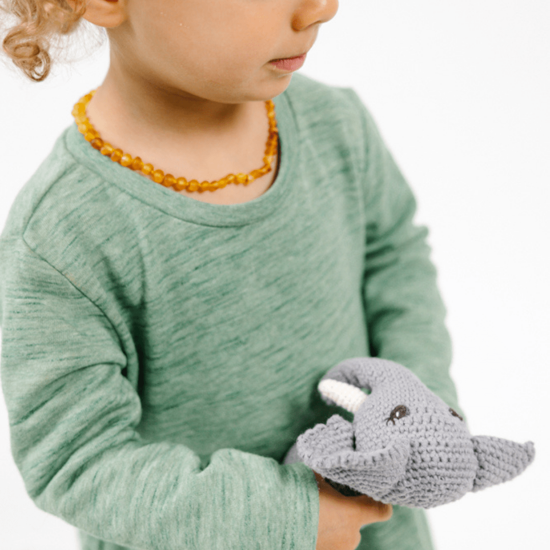 bebemoss.com stuffed animal Barry the elephant- mini handmade by moms  gifts with purpose