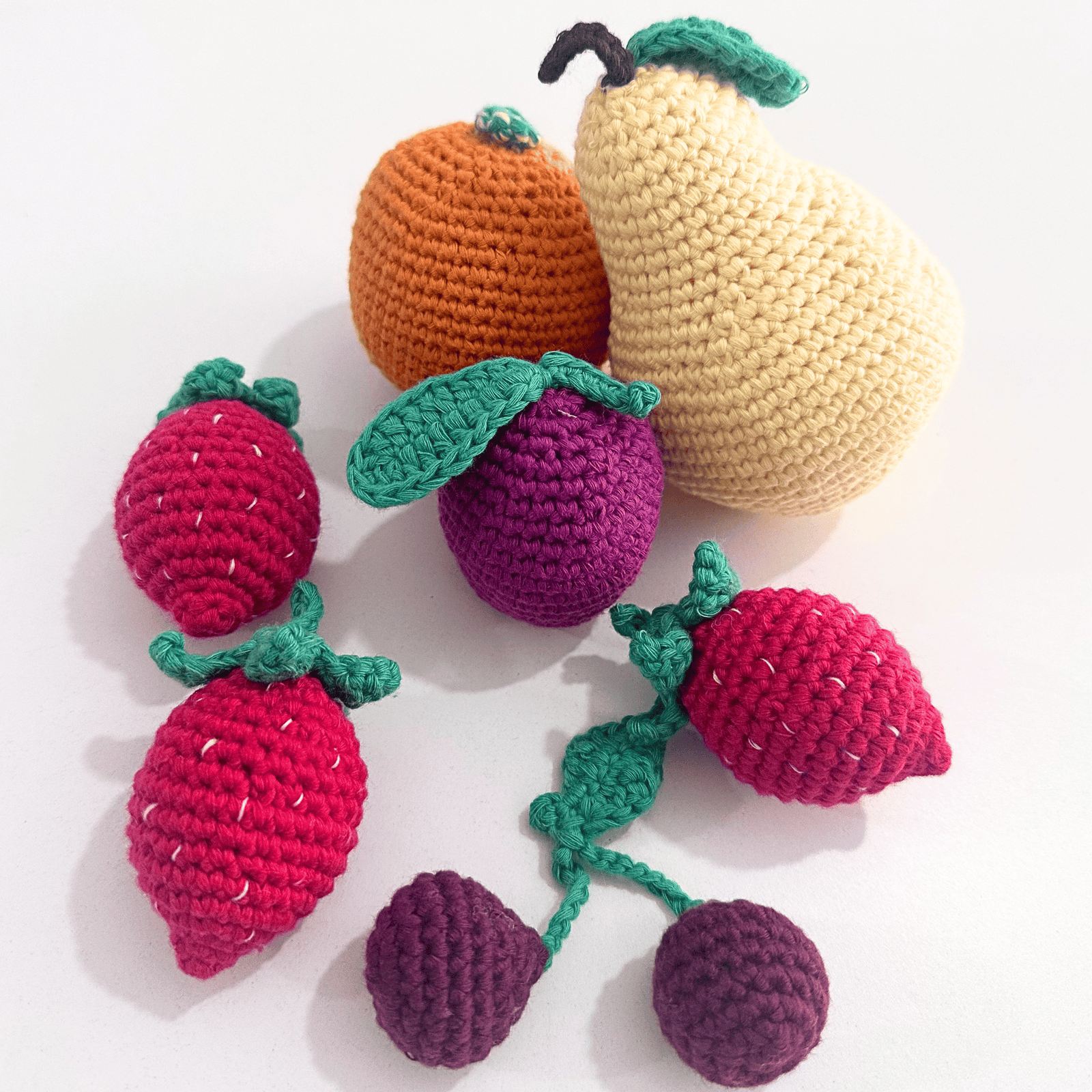 bebemoss.com Educational Toy Know Your Fruits – Organic Cotton Play Food Set handmade by moms  gifts with purpose