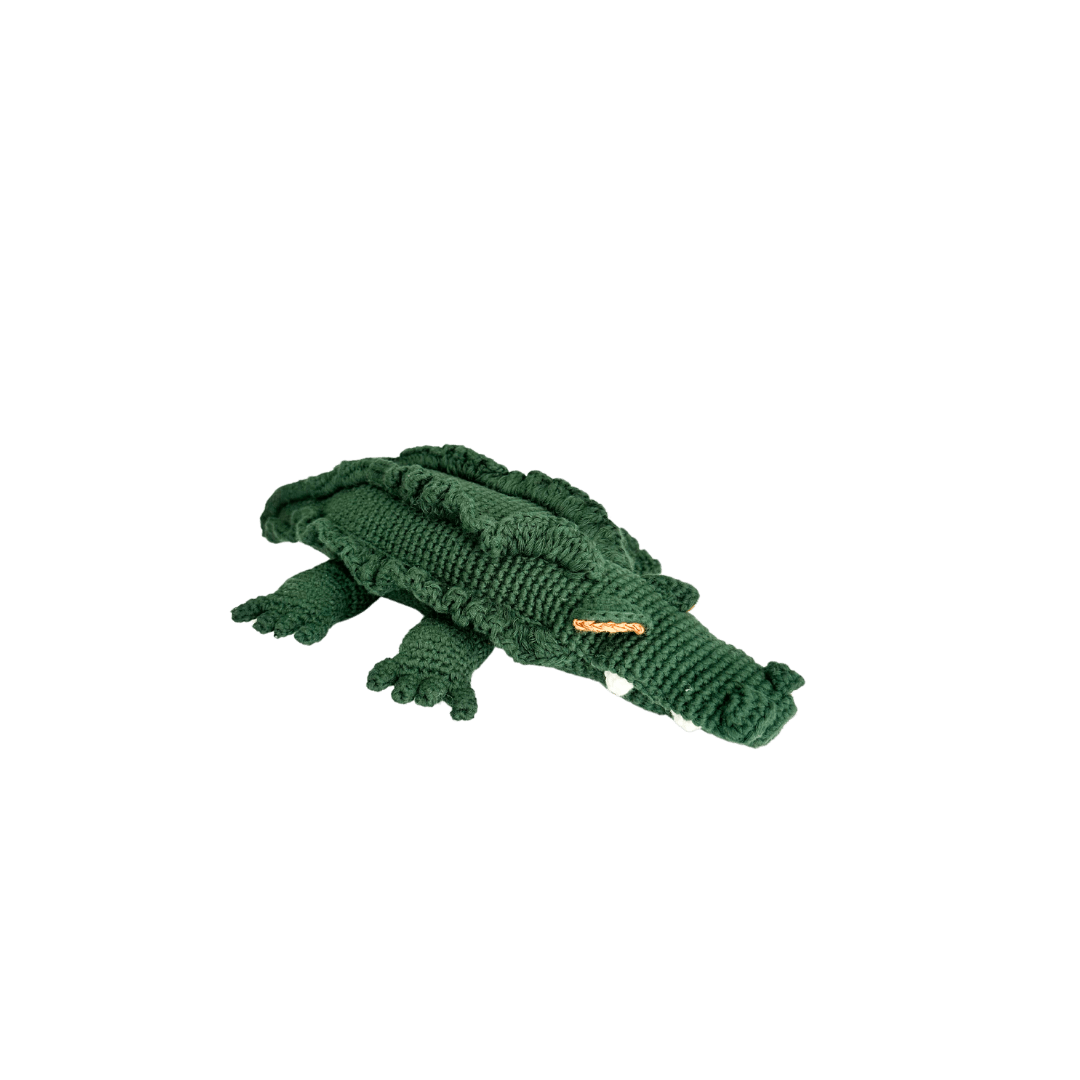 bebemoss.com stuffed animal Marvin the Crocodile handmade by moms  gifts with purpose
