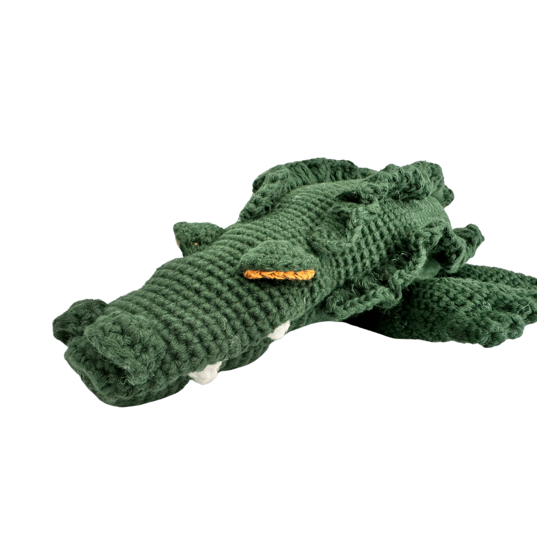 bebemoss.com stuffed animal Marvin the Crocodile handmade by moms  gifts with purpose
