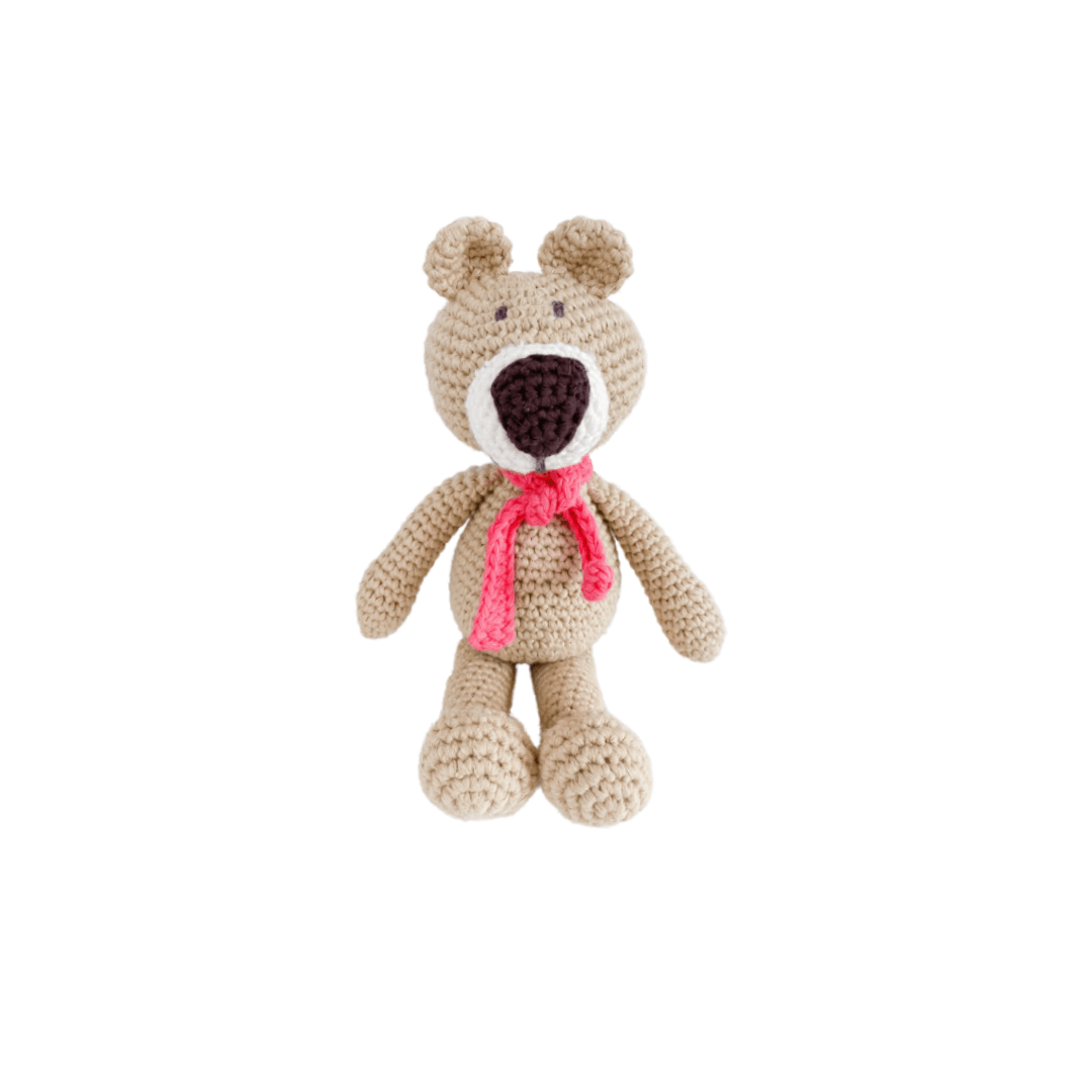 bebemoss.com stuffed animal Atty the bear - beige mini handmade by moms  gifts with purpose