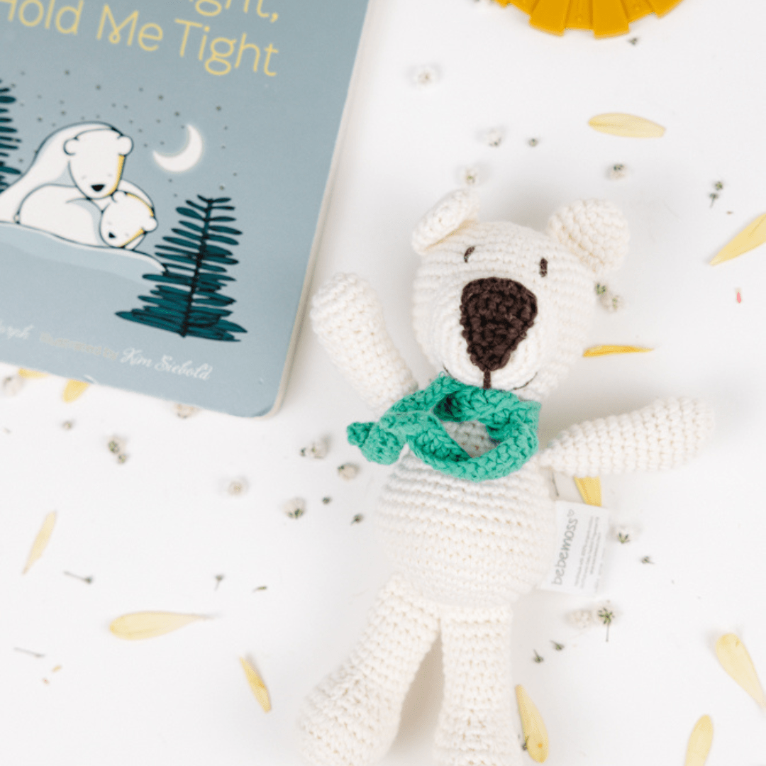 bebemoss.com stuffed animal Atty the bear - cream mini handmade by moms  gifts with purpose