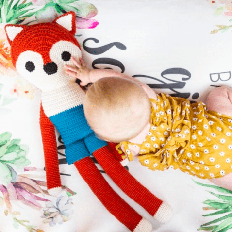 bebemoss.com toy Big friend fox handmade by moms  gifts with purpose