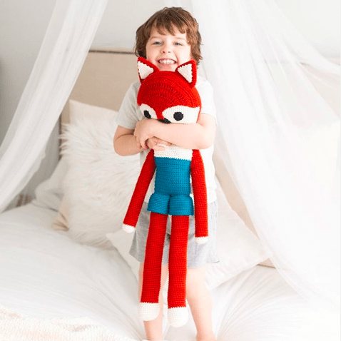 bebemoss.com toy Big friend fox handmade by moms  gifts with purpose