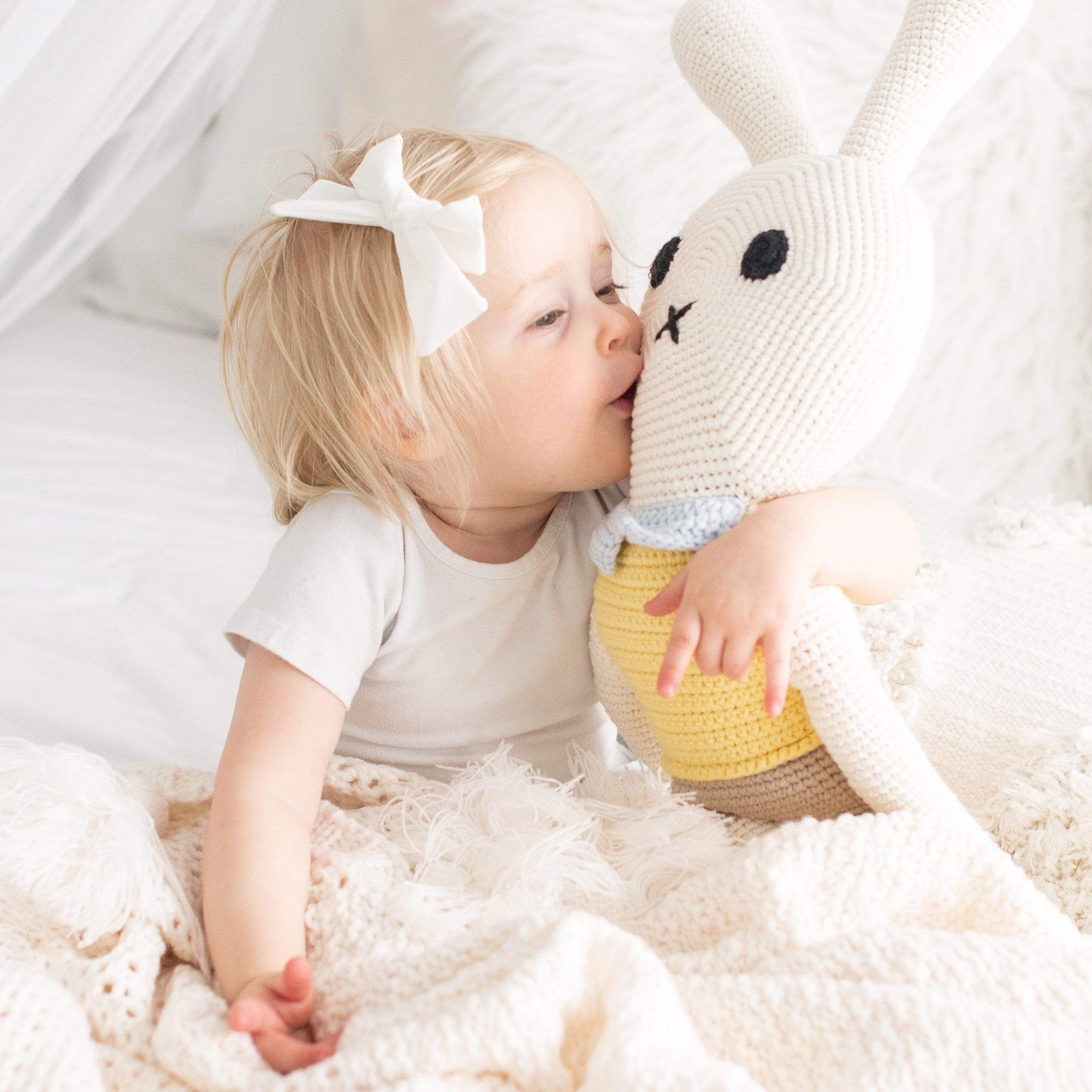 bebemoss.com toy Big friend rabbit handmade by moms  gifts with purpose