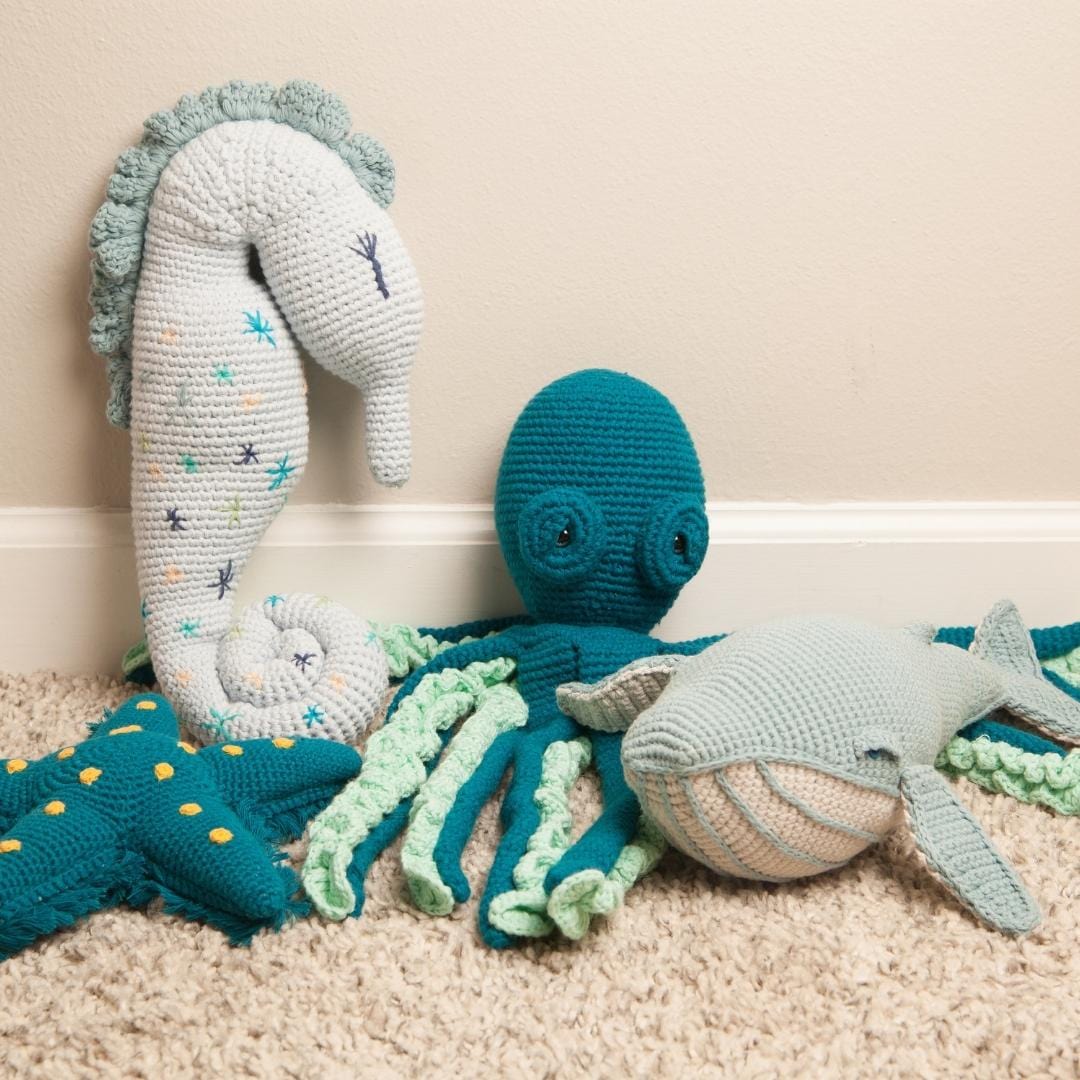 bebemoss.com toy Cleo the Seahorse handmade by moms  gifts with purpose