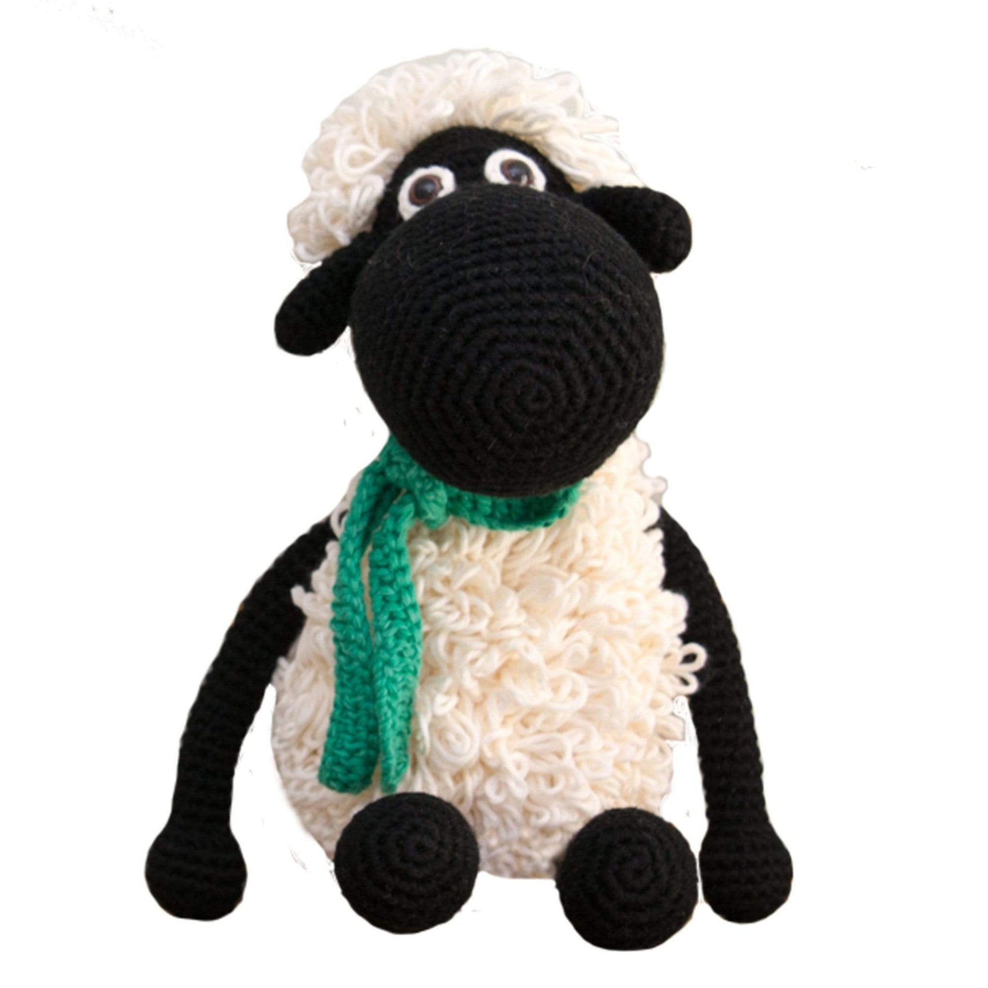 bebemoss.com stuffed animal Darla the sheep - black handmade by moms  gifts with purpose