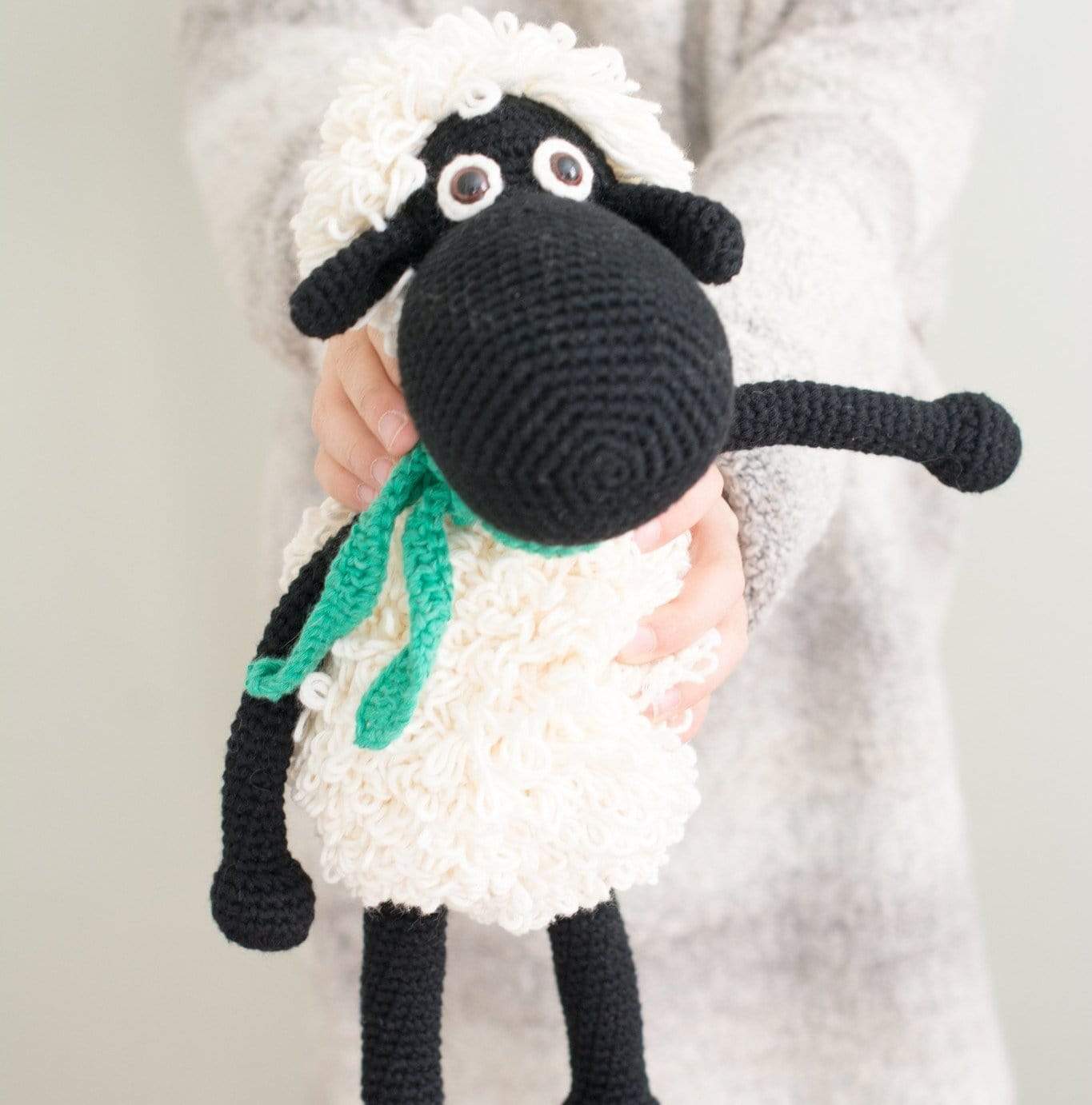 bebemoss.com stuffed animal Darla the sheep - black handmade by moms  gifts with purpose