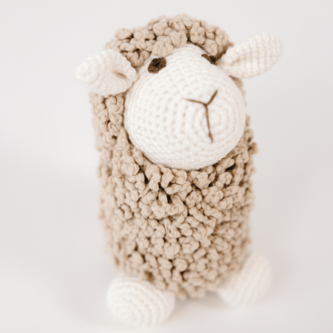 bebemoss.com Farawee the Sheep beige handmade by moms  gifts with purpose