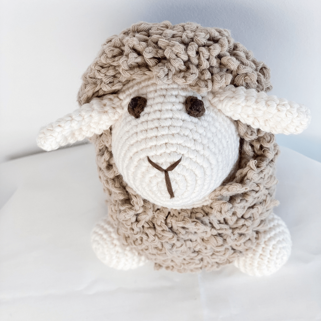 bebemoss.com Farawee the Sheep beige handmade by moms  gifts with purpose