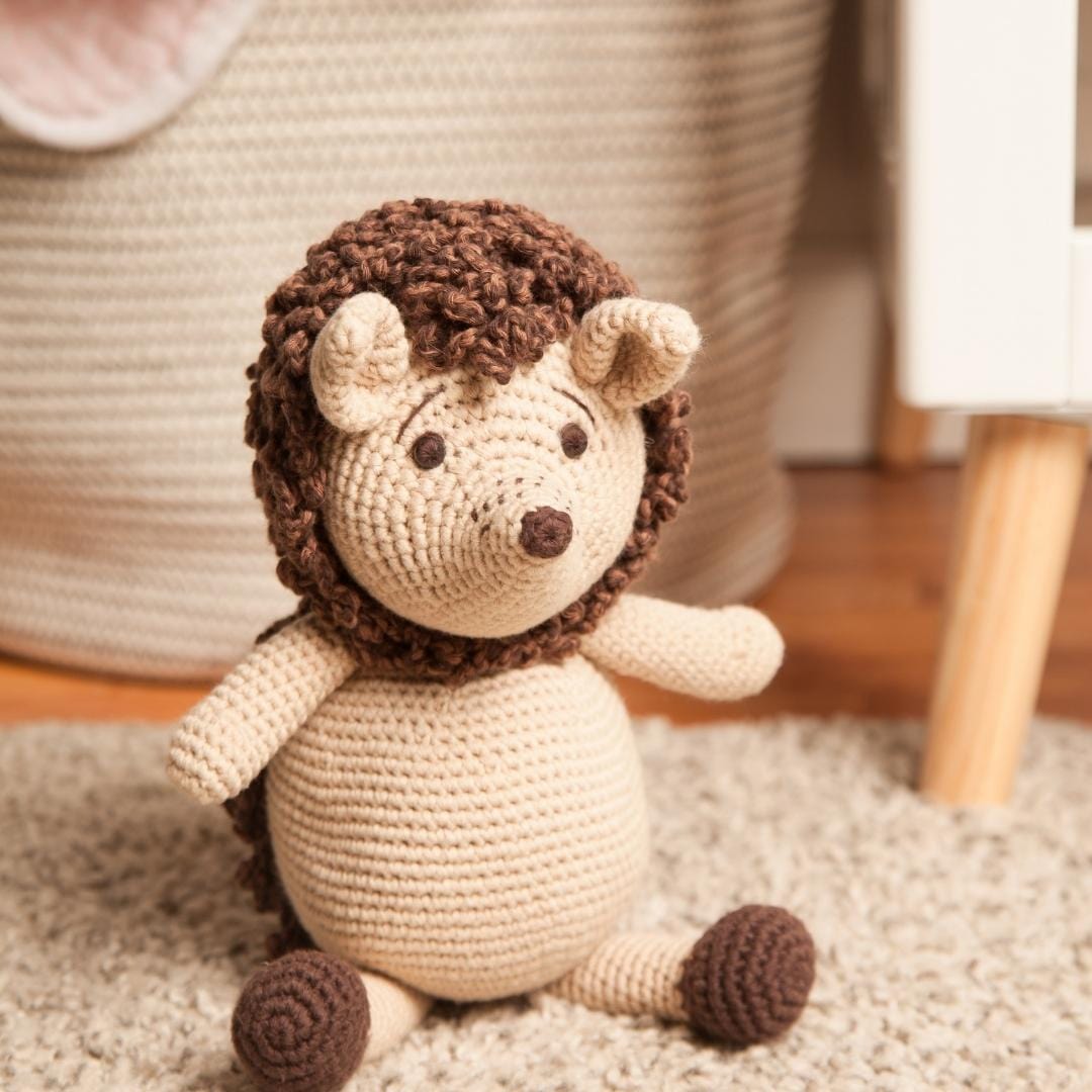 bebemoss.com toy Hubert the hedgehog handmade by moms  gifts with purpose