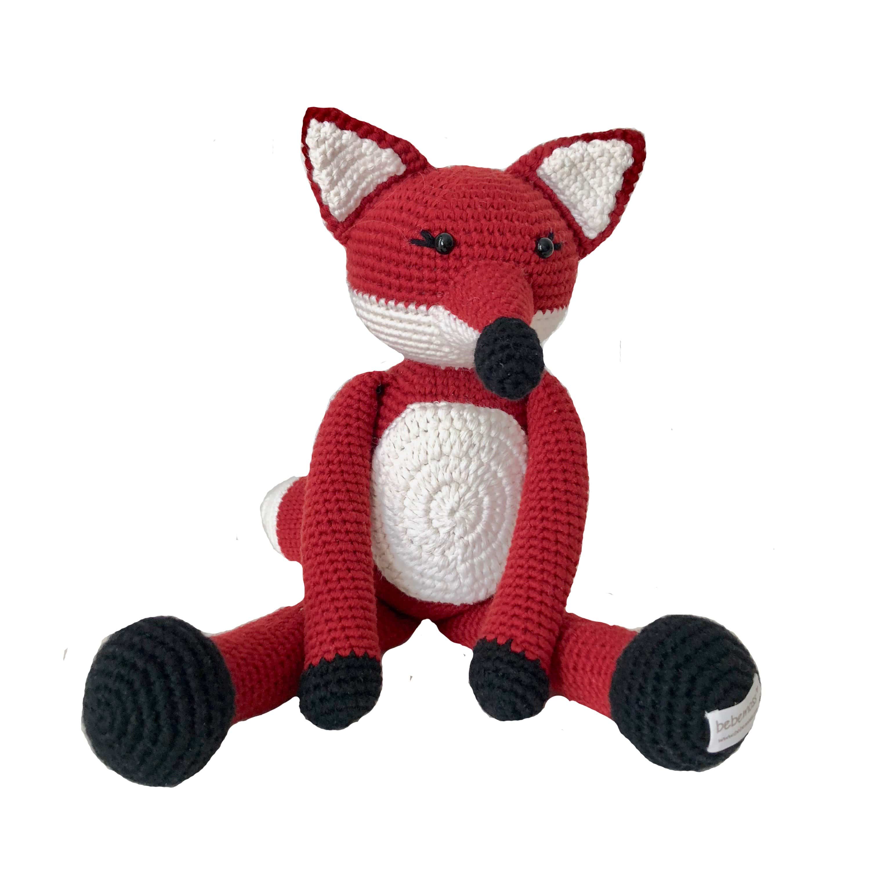 Missy The Fox Handmade Plush Organic Stuffed Animal Toy 