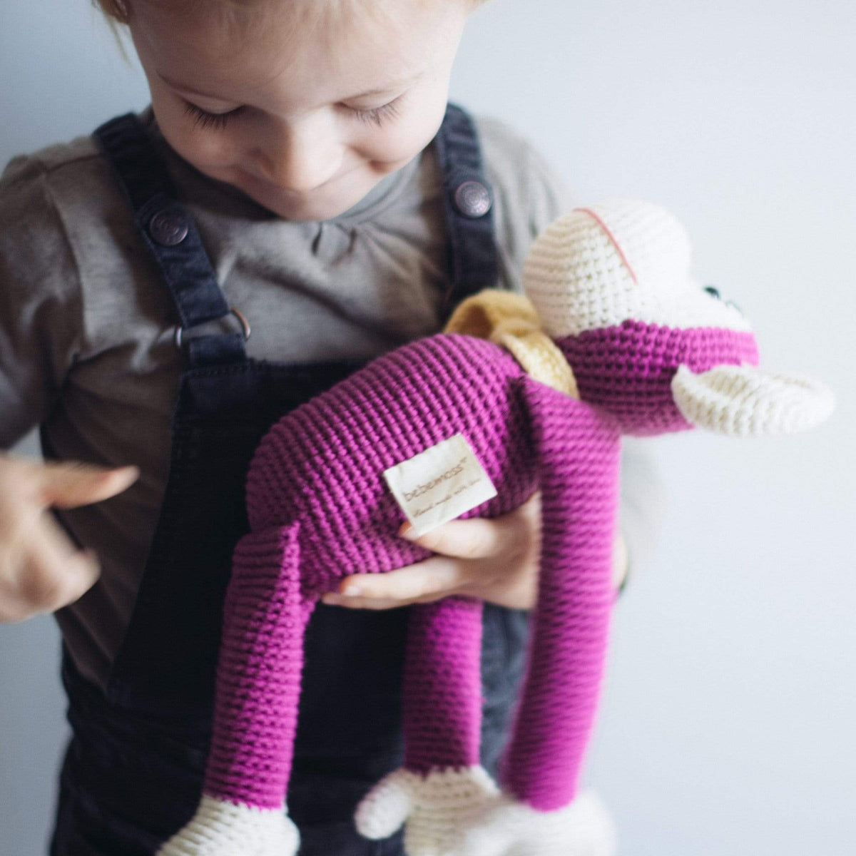 bebemoss.com stuffed animal Momo the monkey handmade by moms  gifts with purpose