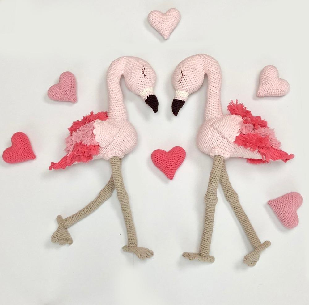 bebemoss.com stuffed animal Patty the flamingo handmade by moms  gifts with purpose