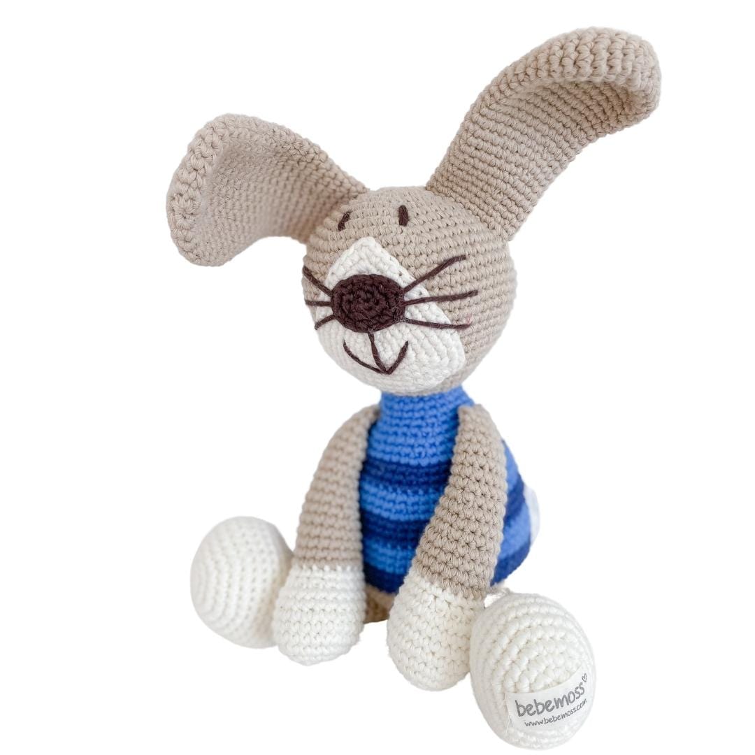 bebemoss.com stuffed animal Peter the rabbit handmade by moms  gifts with purpose