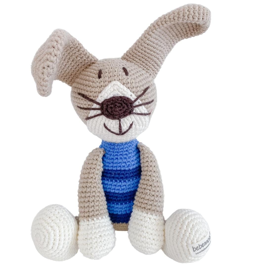 bebemoss.com stuffed animal Peter the rabbit handmade by moms  gifts with purpose