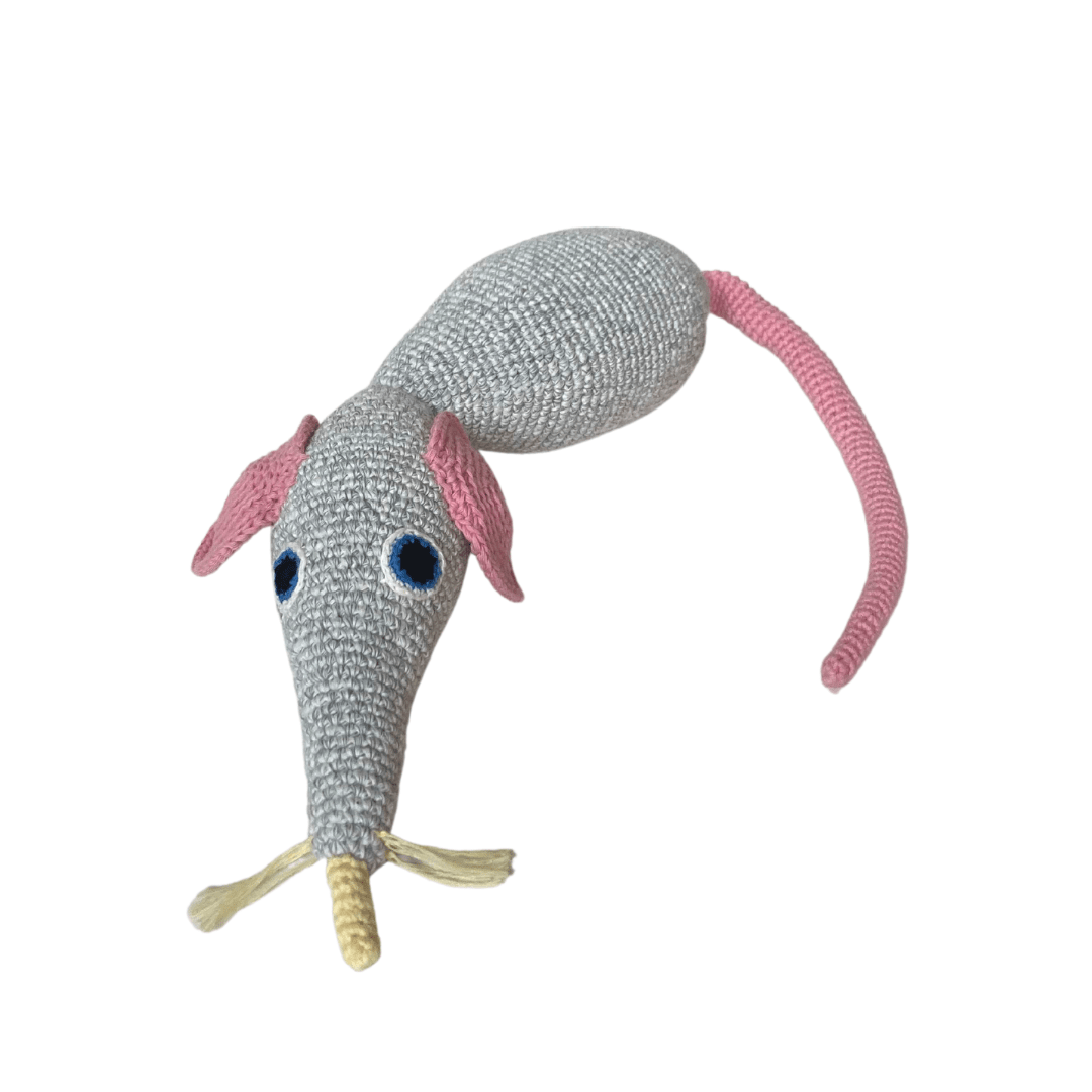 bebemoss.com PRE-ORDER Squeaky the Mouse handmade by moms  gifts with purpose