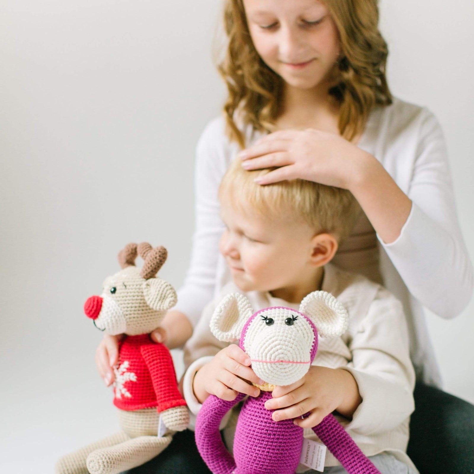 bebemoss.com toy Ruddy the reindeer handmade by moms  gifts with purpose