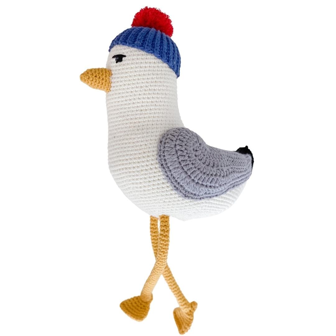 bebemoss.com toy Seth the Seagull handmade by moms  gifts with purpose
