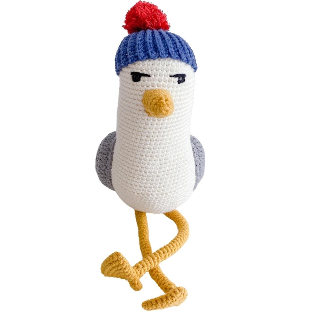 bebemoss.com toy Seth the Seagull handmade by moms  gifts with purpose